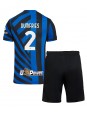 Inter Milan Denzel Dumfries #2 Domácí dres pro děti 2024-25 Krátký Rukáv (+ trenýrky)